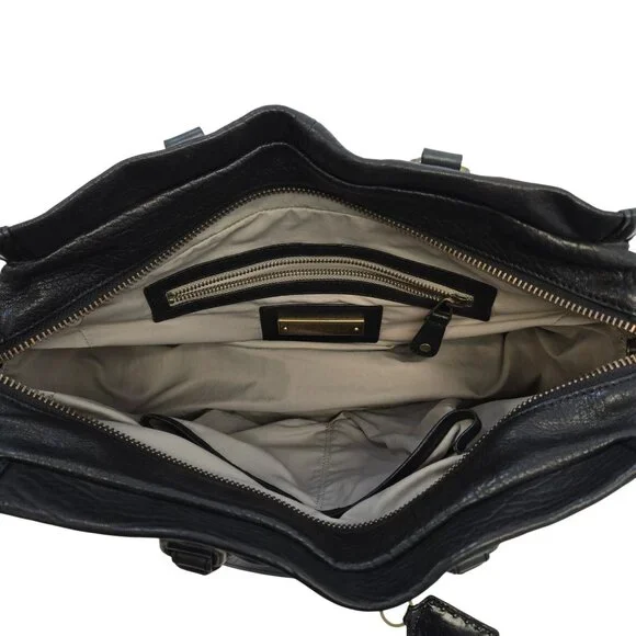 Olivia Harris OH by Joy Gryson Leather Satchel Handbag - Picture 7 of 7